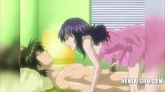 Putar Milf anime terangsang tidak bisa mendapatkan cukup ayam di hentai retro