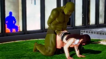 play Cute schoolgirl 18 in hentai / ryona act sex with a big fat orc in a public glass garden xxx hot gameplay