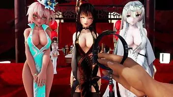 play [mmd] এই বিষয়ে একটি ভিডিও যে সম্রাট কনেদের টেবিলে দুর্দান্ত বলে মনে হয়েছিল তারা পর্দার আড়ালে আপনার (আপনি) একটি শিশ্ন (ভূতের নাচ)