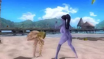 play Big Titten Hentai nackt sexy Tanz am Strand