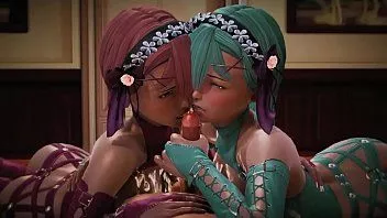 Odtwórz 3d hentai anime kreskówka czerwony niebieski nastolatki pieprzą się