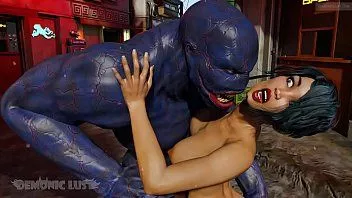 Jouer Un monstre hentai en 3D baise des filles glamour dans les rues. Animation de sexe monstre 3dx