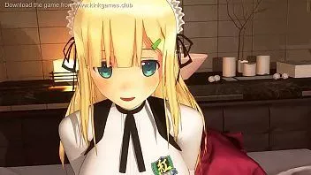 Играть Грудастая юная хентай-горничная делает потрясающие минеты!