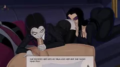 Redare Petrecere cu costume sălbatice: Trio lesbiene cu Raven, Starfire și Supergirl