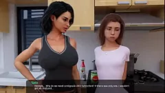 Putar Pertemuan Dapur Nilai X-Rated Kakak Tiri Terangsang dan Ibu di Kota MILFy