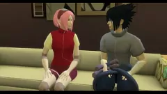 play 火影忍者的克隆狂欢：小樱在丈夫佐助面前的肛门轮奸
