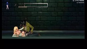 play 城市 xxx 无尽 ryona 游戏中的寄生虫。可爱的金发少女在性感游戏中与男性僵尸发生性关系