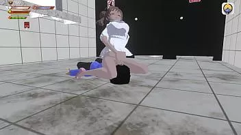 再生 3Dゲーム「フェムドム大学」トイレ屈辱