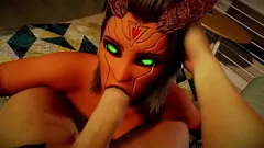 Reproducir Curvy Succubus Demon Girl da intensa mamada de pov
