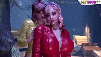 play 3Dシーメールは庭でシーメール熟女とセックスします-ふたなり
