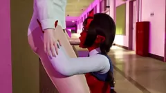 Odtwórz Meruccubus jest intymny z 3D Hentai w parnej sesji badawczej