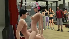 play Antrenament de gimnastică obraznică a prietenei: acțiune de cowgirl și muie