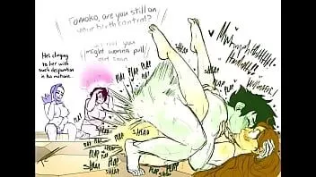 play Deku долбит киску и киску диким кошкам