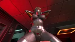 再生 アトミックハート3Dゲームの激しいセックスシーンのツインロボット人形
