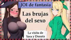 play 官能的な魔女のジョイ：恥ずかしがり屋の魔女とエルフの女王はあなたにフェラチオを与える
