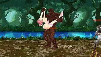 Odtwórz Walcząca dziewczyna sakura: gobliny, szkielety i ogry walczą z sakura