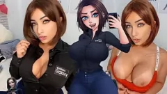 Odtwórz Asmr Intense Samsung Parodia: Sexy Anime Cosplay Lesbian Joi z dużym tyłkiem i cyckami
