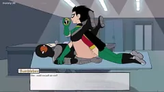 play DC Herois Double pénétration: Raven et Blackfire à Hentai Toy Creampie Orgy