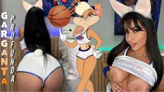 Odtwórz Hentai Lola Bunny w cosplay: DeepThroat and Cum on Big Boobs