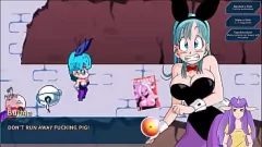 Jouer Trio anime voyage dans le temps: MILF Chichi & Bulma dans les cheveux bleus amusants