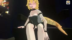 Oynat Bowsette'in baskın ayakları işemek ve osuruk 3D kalede oynuyor