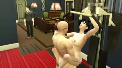 تشغيل 3D Hentai: يدرب Master Roshi مهارات Videl الجنسية بينما يراقب زوجها