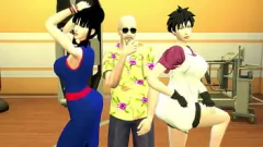 Odtwórz Roshi's Perverted Training: Dragon Ball Hentai Milf Treapeesh z żoną żony i dziewczyny Videl