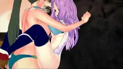 Odtwórz Śliczne anime lesbijki Florina i Lyn w parnym strzelaniu z pasku