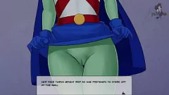 Играть DC Comics Что -то неограниченное: инопланетная киска мисс Марсиан исследуется
