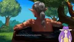 चलाएँ बड़े स्तनों और मजबूत मांसपेशियों के साथ भाप से भरे स्नान दृश्य में प्रसिद्ध नग्न योगिनी को देखें