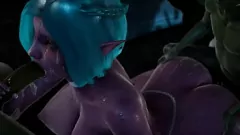 Redare Sensual Dark Elf este lovit în mod sălbatic de o hoardă de spiriduși excitați în această orgie explicită hentai 3D
