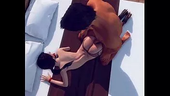 play مشروع جديد ثلاثي الأبعاد بحلق عميق وراكب على قضيب (الرسوم المتحركة 2020)